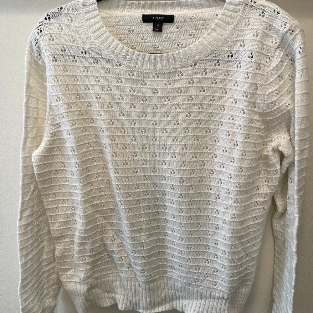 Jcrew White Sweater